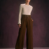 The Coffee Button Slant Pocket Straight Pants
