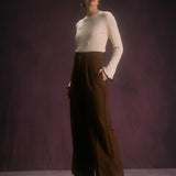 The Coffee Button Slant Pocket Straight Pants