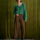 The Coffee Button Slant Pocket Straight Pants