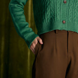 The Coffee Button Slant Pocket Straight Pants