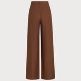Caramel Natural Waisted Straight Pants