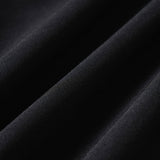 Black Natural Waisted Straight Pants