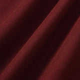 Wine Red Natural Waisted A-Line Mini Skirt
