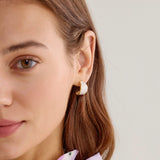 Silver Metal Earrings