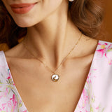 White Seashell Pendant Necklace