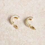 Silver Metal Earrings