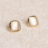 Gold Opal Earrings
