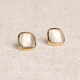 Gold Opal Earrings