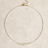 White Pearl Retro Alloy Necklace