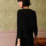 The Argyle Cardigan And Mini Skirt Set