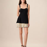 Women's Black Bodycon Knitted Mini Dress