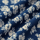 Navy Floral A-Line Mini Skirt