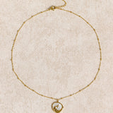 White Seashell Pendant Necklace