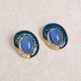 Blue Alloy Earrings