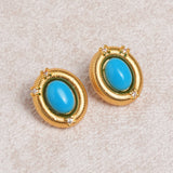 Blue Turquoise Earrings