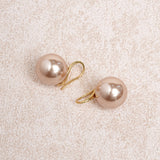 Yellow Faux Pearl Earrings