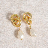 Gold Copper Earrings