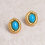 Blue Turquoise Earrings