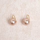 Yellow Faux Pearl Earrings