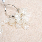 Off White Alloy Earrings