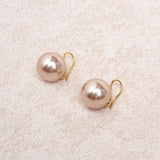 Yellow Faux Pearl Earrings
