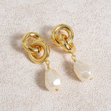 Gold Copper Earrings