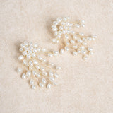Off White Metal Earrings