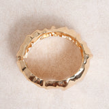 Gold Wide Bracelet