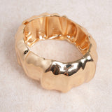 Gold Wide Bracelet