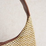 Khaki Straw Weaving Handbag