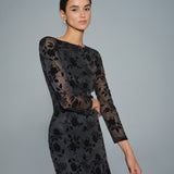 Black Floral Tunic Maxi Dress