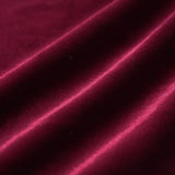 Wine Red Sleeveless Straps Velour Midi Dress