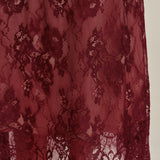 Wine Red Lace Slip Maxi Dress