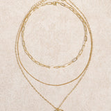 Gold Three-Layer Necklace