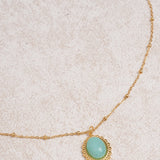 Gold Stainless Steel Pendant Necklace
