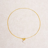 Gold Faux Pearl Snake Necklace