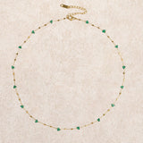 Green Titanium Steel Necklace