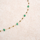 Green Titanium Steel Necklace