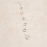 White Clear Crystal Dewdrop Necklace