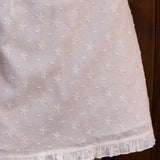 White Ruffle A-Line Mini Skirt