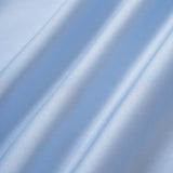 Blue Satin Ruched Slip Maxi Dress