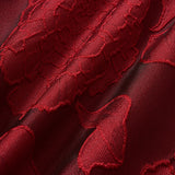 Red Jacquard Maxi Dress