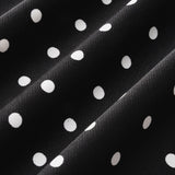 Black Polka Dot Cowl Neck Slip Maxi Dress