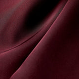 Wine Red Satin A-Line Slip Maxi Dress