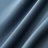 Blue Cowl Neck A-Line Midi Dress