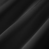 Black Boat Neck Pearl A-Line Mini Dress
