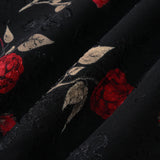 Black Jacquard One Shoulder Mini Dress