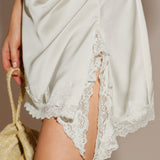 Apricot Turtle Lace Bodycon Mini Dress