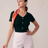 Pink Striped Pocket Shorts