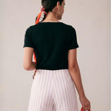 Pink Striped Pocket Shorts